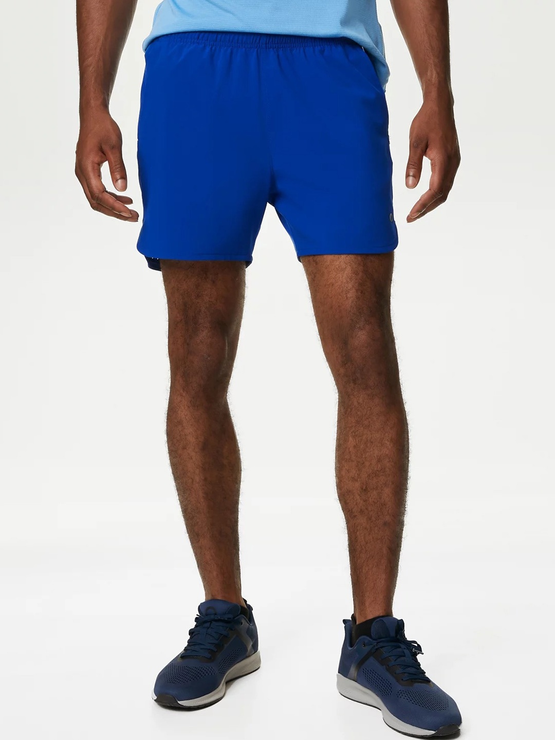 

Marks & Spencer Men Mid-Rise Sports Shorts, Blue