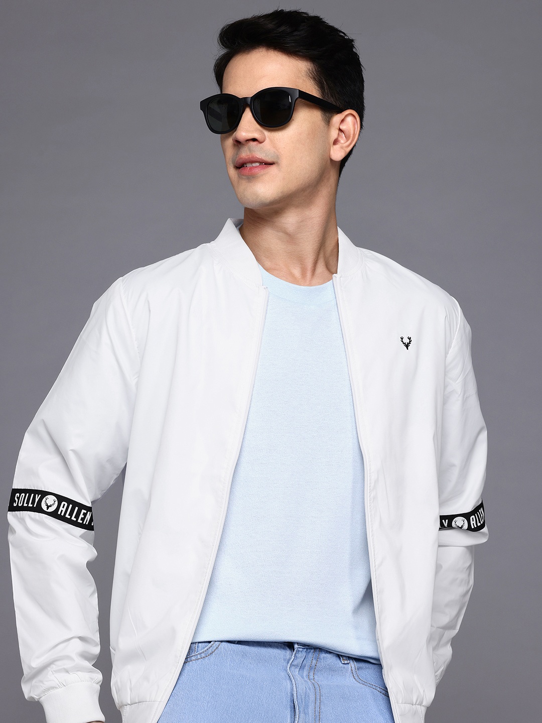 

Allen Solly Sport Men Bomber Jacket, White