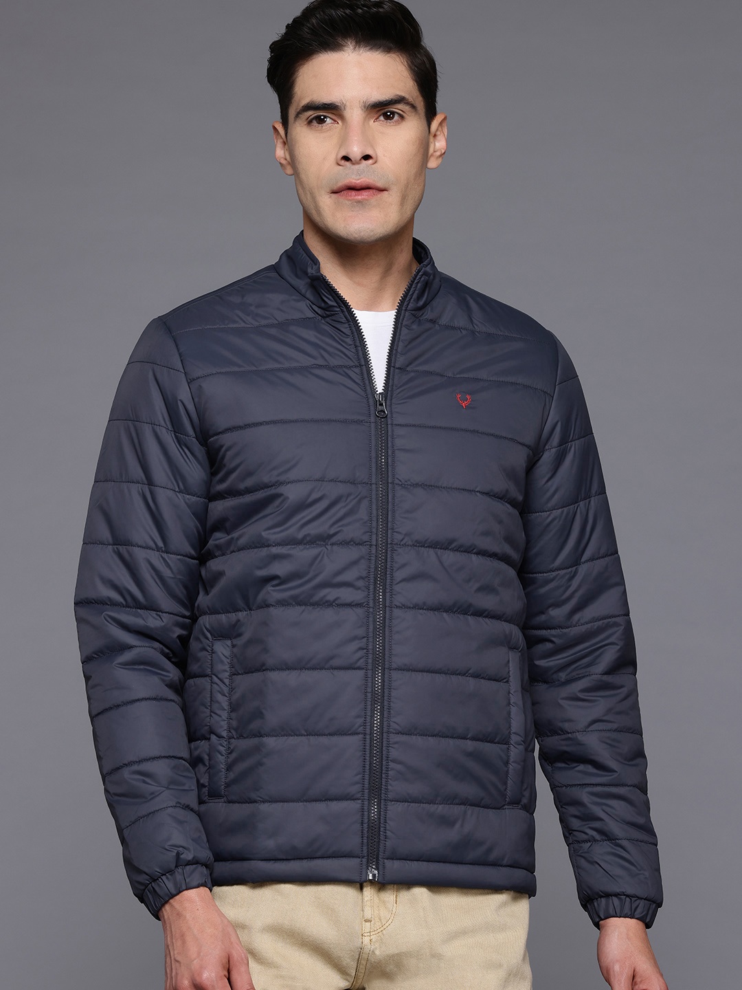 

Allen Solly Sport Men Padded Jacket, Navy blue