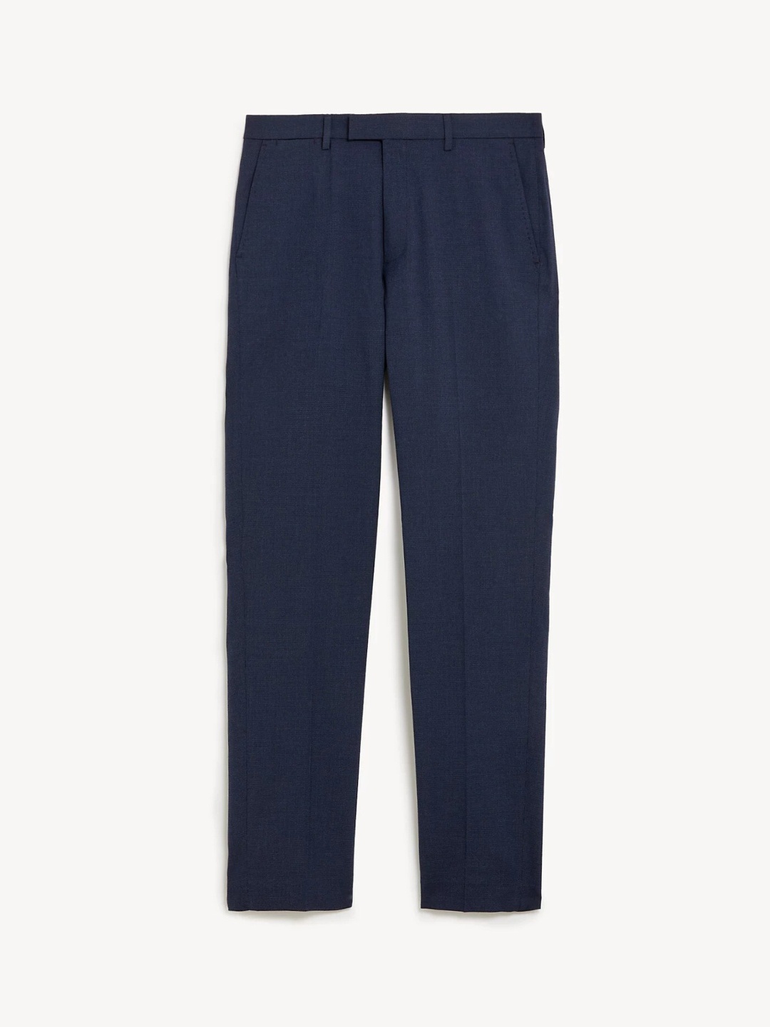

Marks & Spencer Men Mid Rise Plain Formal Trousers, Navy blue