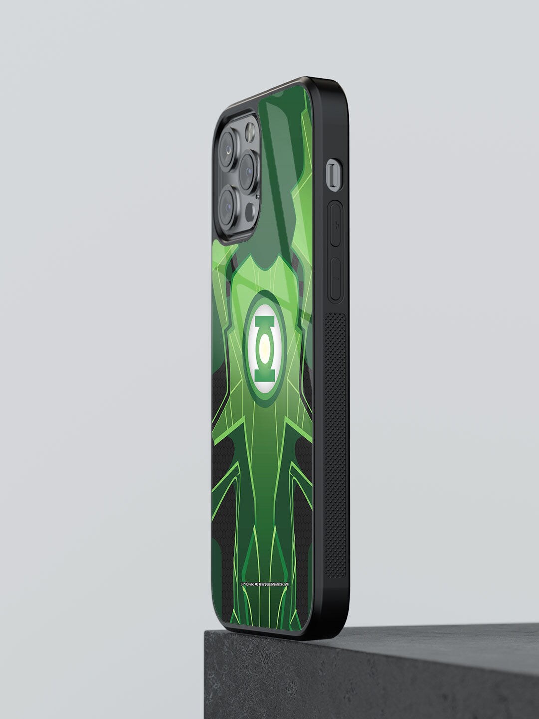 

macmerise Suit Up Lantern Design Glass iPhone 13 Pro Max Back Case, Green