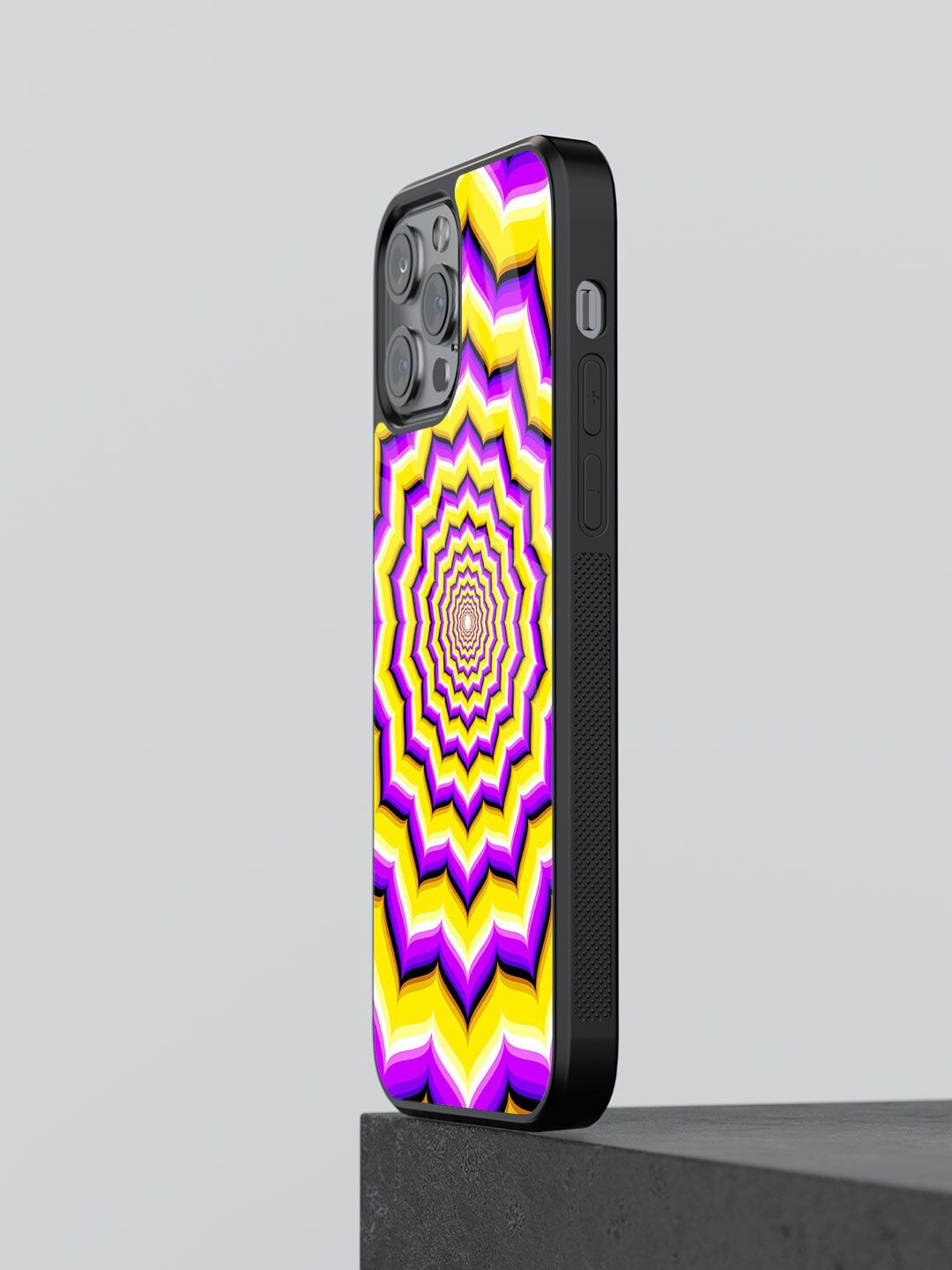 

macmerise Soul Gazing Design Glass iPhone 13 Pro Max Phone Back Case, Purple