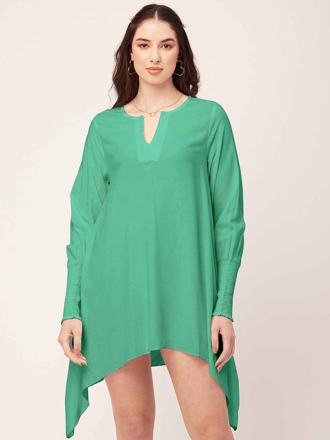 

Moomaya A-Line Mini Dress, Sea green