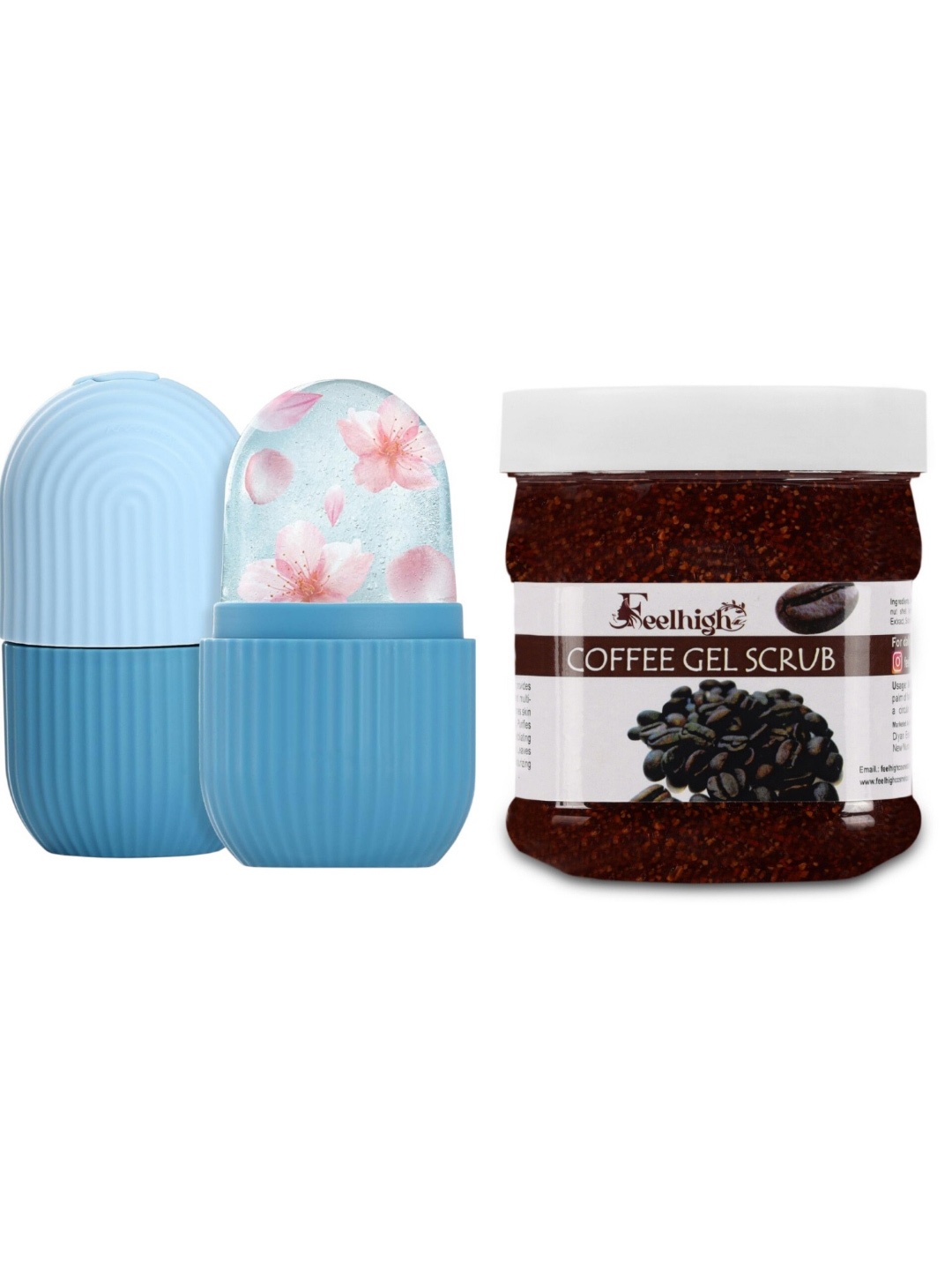 

FEELHIGH Ice Roller With Coffee Scrub, Multi