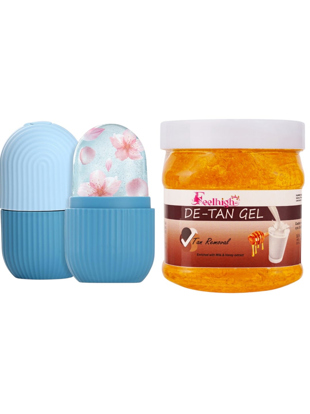 

FEELHIGH Ice Roller With De-Tan Gel, Multi
