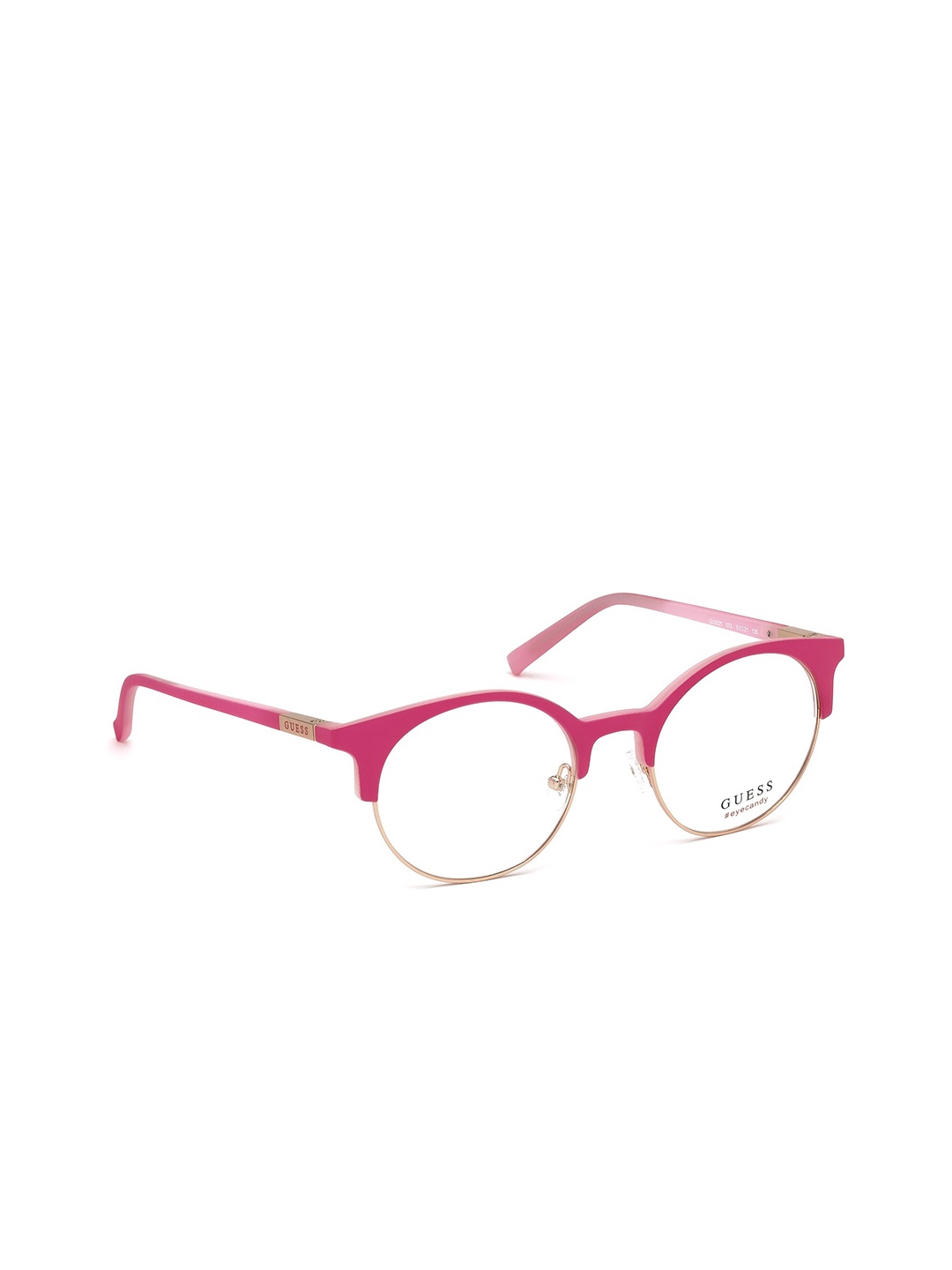 

GUESS Women Half Rim Oval Frames, Pink