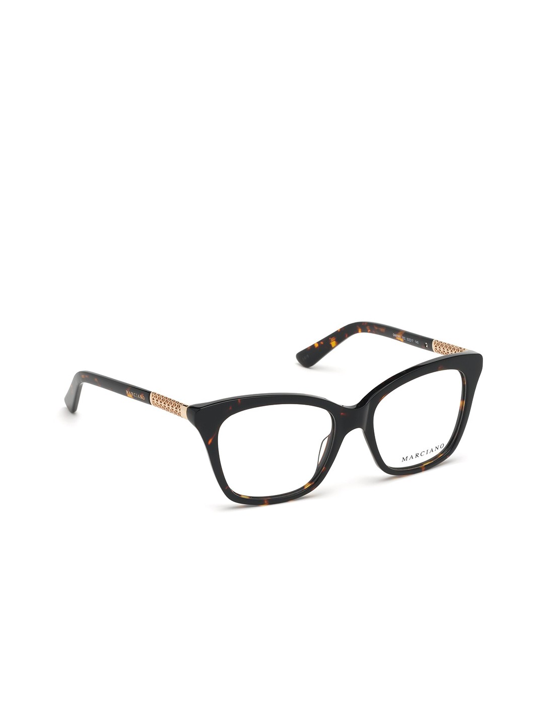 

GUESS Women Transparent & Black Full Rim Cateye Frame