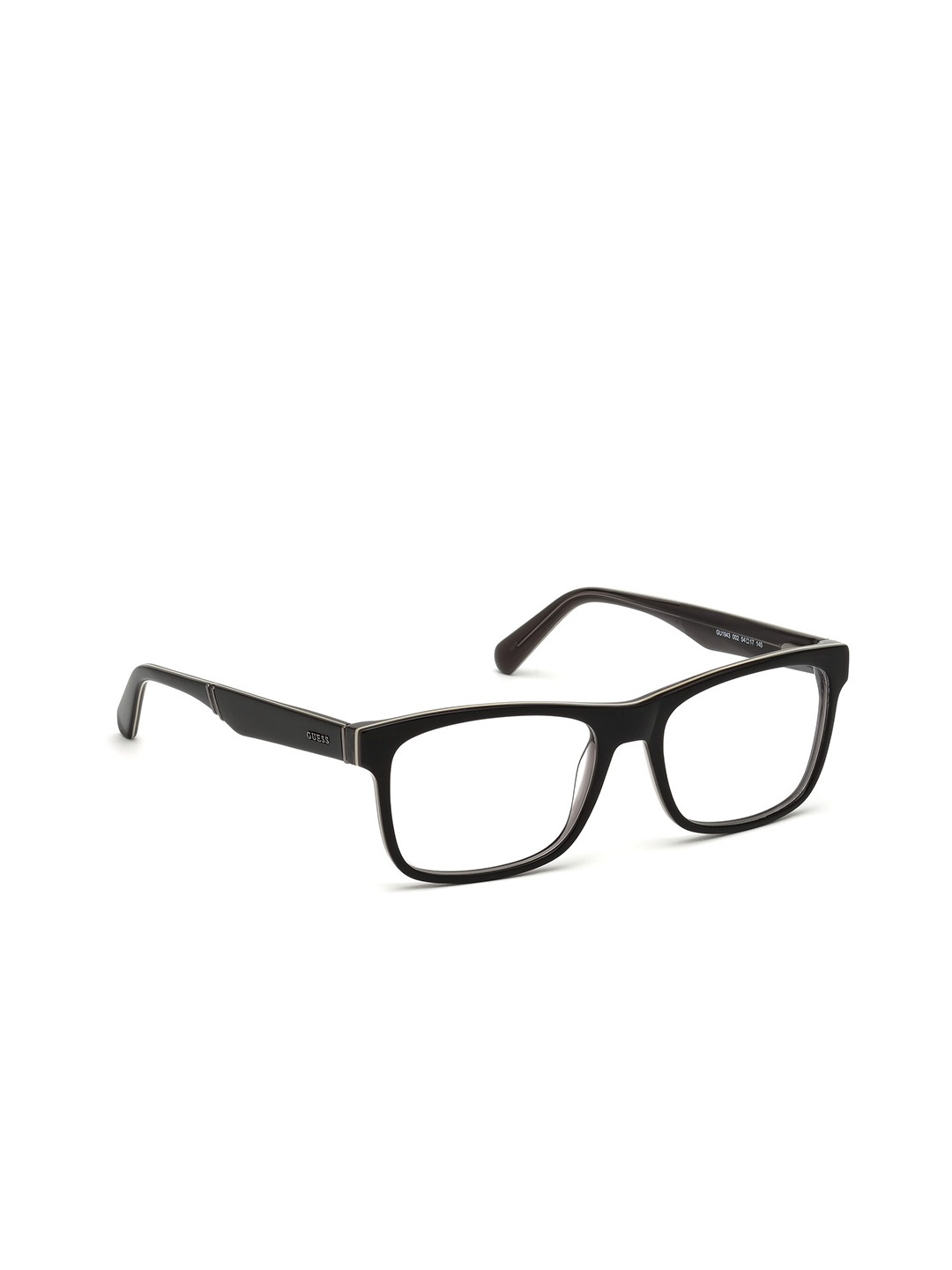 

GUESS Men Full Rim Rectangle Frames, Black