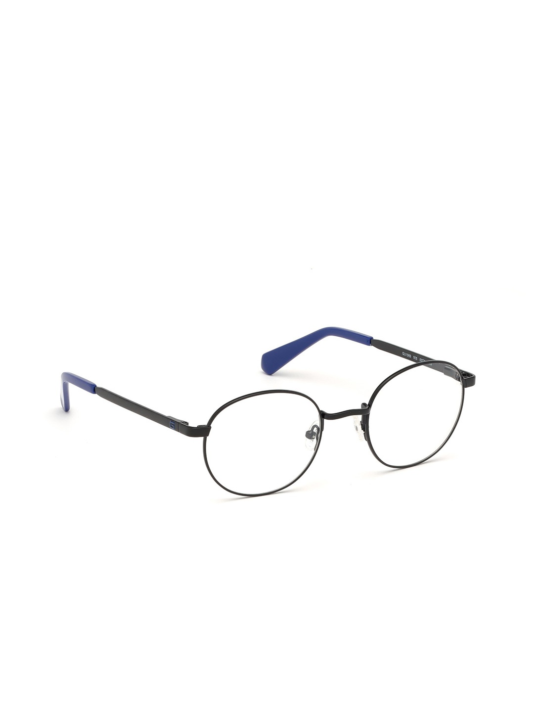 

GUESS Men Full Rim Round Frame, Black