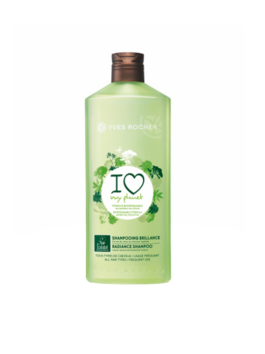 

YVES ROCHER I Love My Planet Radiance Shampoo For All Hair Types 300 Ml, Green