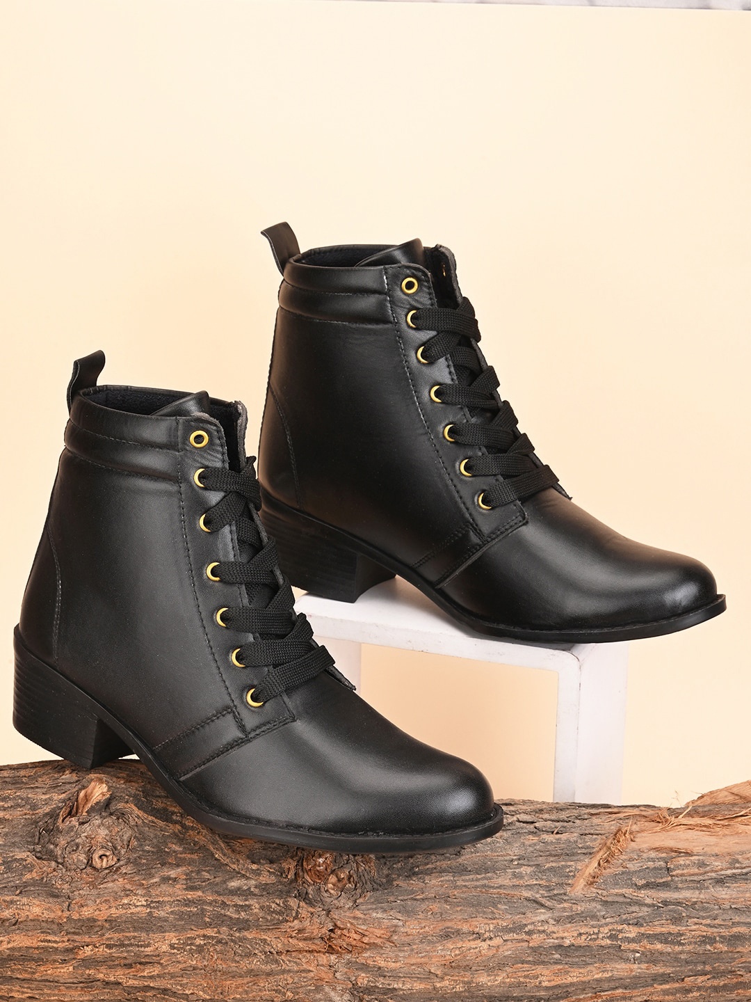 

Longwalk Women Mid Top Block Heel Regular Boots, Black
