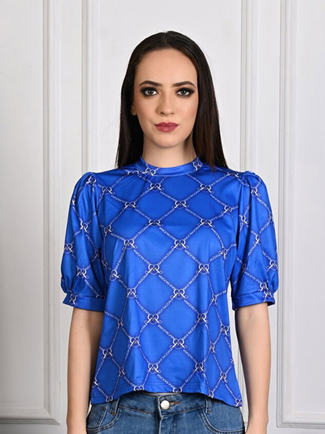 

Rajoria Instyle Typography Printed Regular Fit T-shirt, Blue