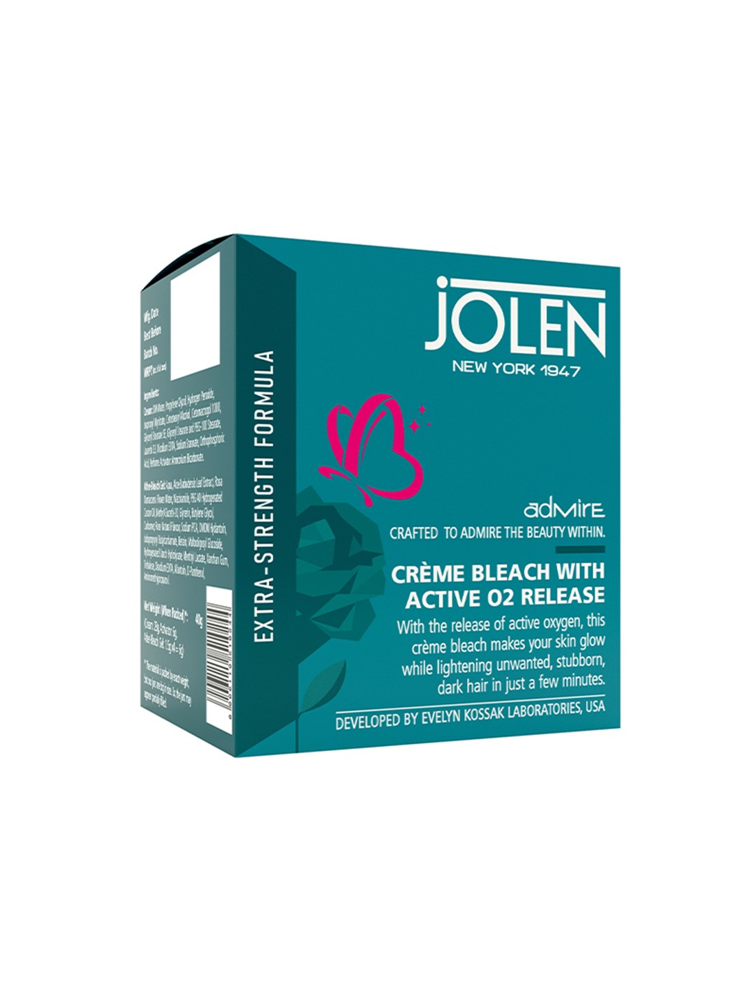 

Jolen New York Creme Bleach with Active 02 Release- 40g, Green