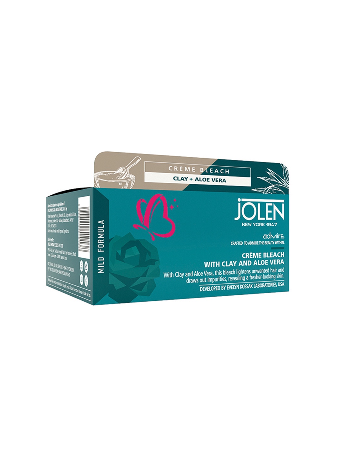 

Jolen New York Crme Bleach with Clay and Aloe Vera - 247g, Grey