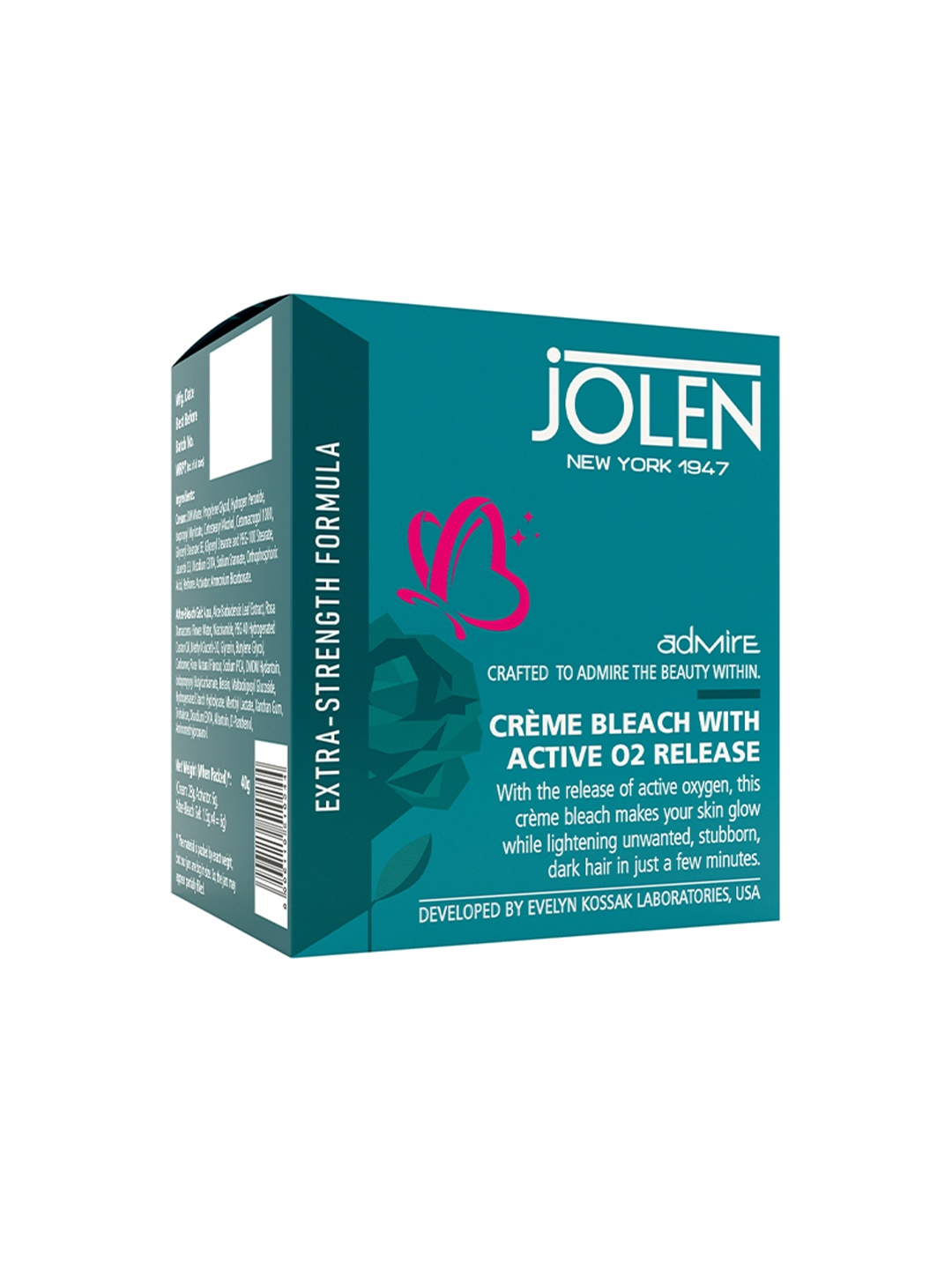 

Jolen New York Admire Crme Bleach with Active 02 Release - 247g, White