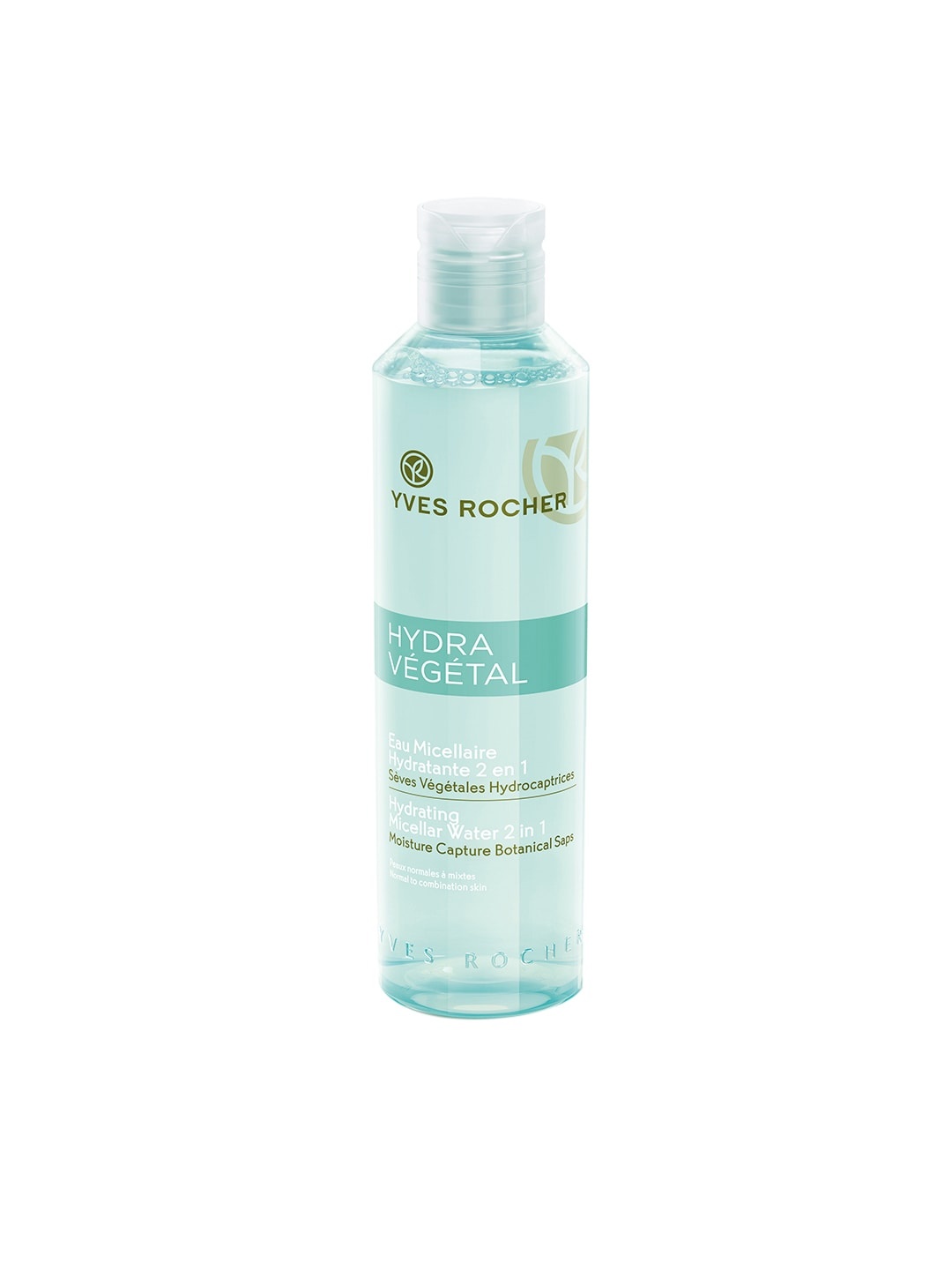 

YVES ROCHER Hydra Vegetal Hydrating Sustainable Micellar Water For Normal to Combination Skin 200 ml, Blue