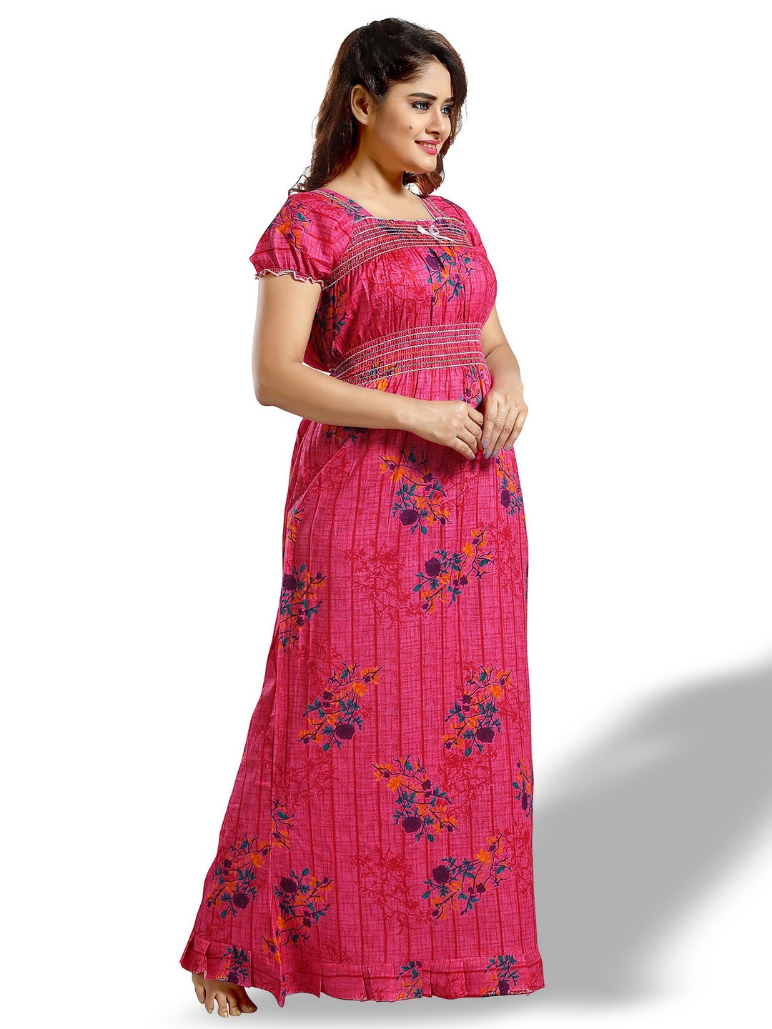 

CINCO Floral Printed Maxi Nightdress, Pink