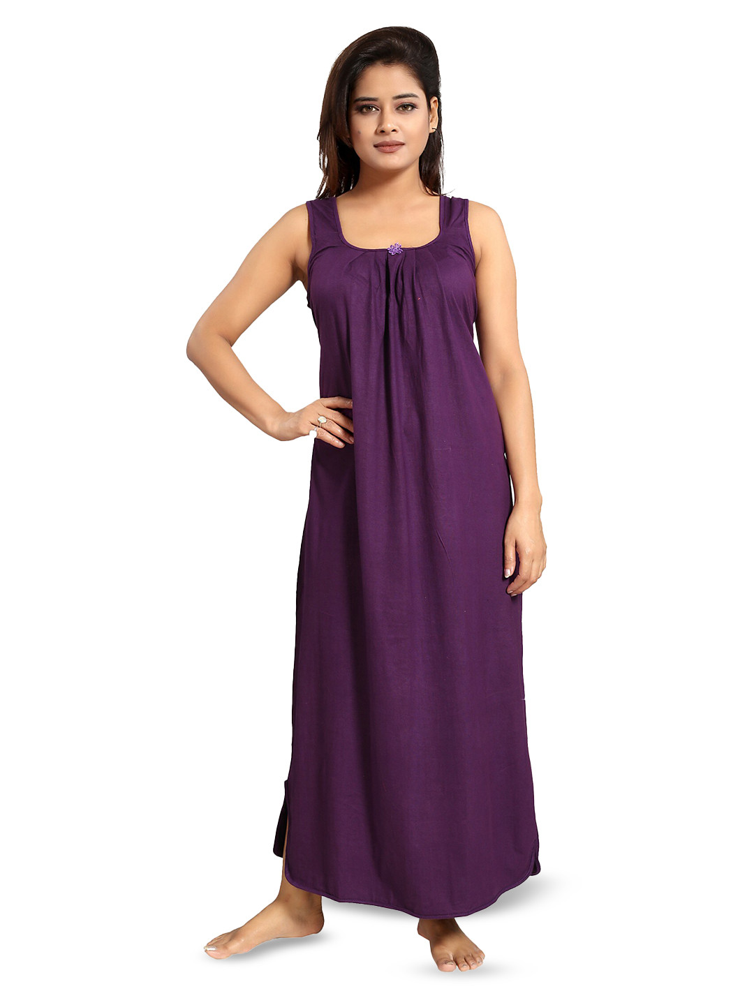 

CINCO Sleeveless Maxi Nightdress, Purple