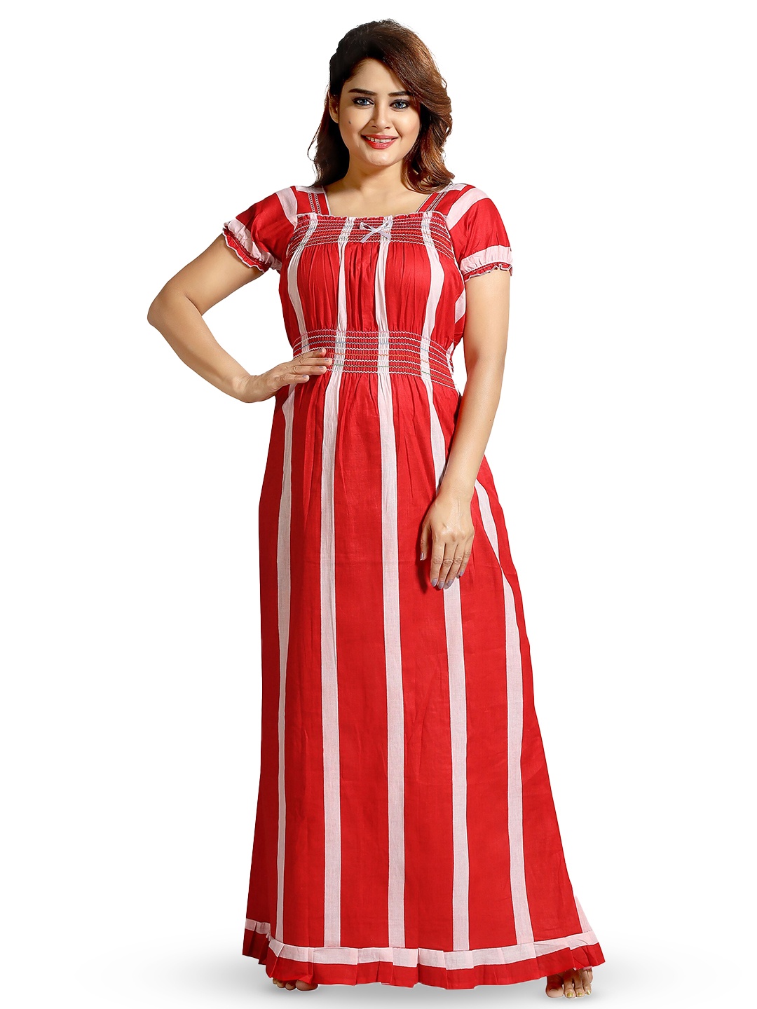 

CINCO Red Printed Maxi Nightdress