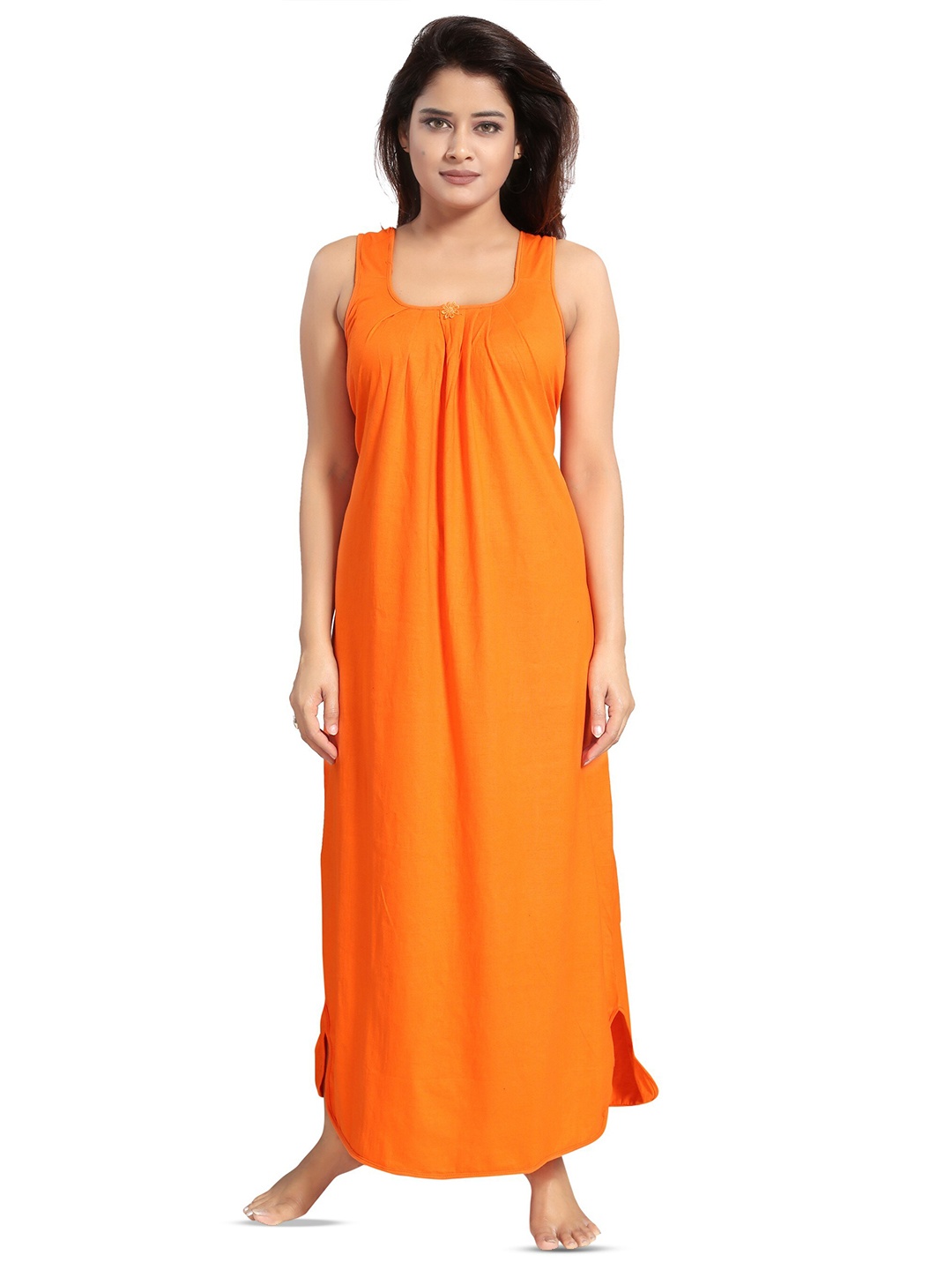 

CINCO Scoop Neck Maxi Nightdress, Orange