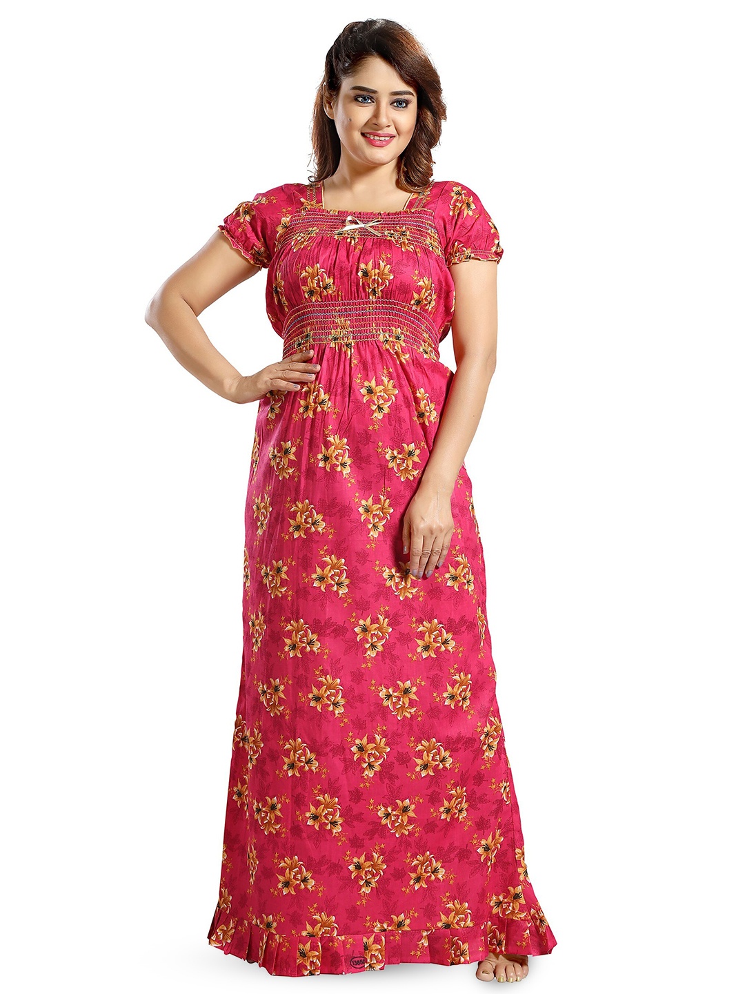 

CINCO Floral Printed Maxi Nightdress, Pink
