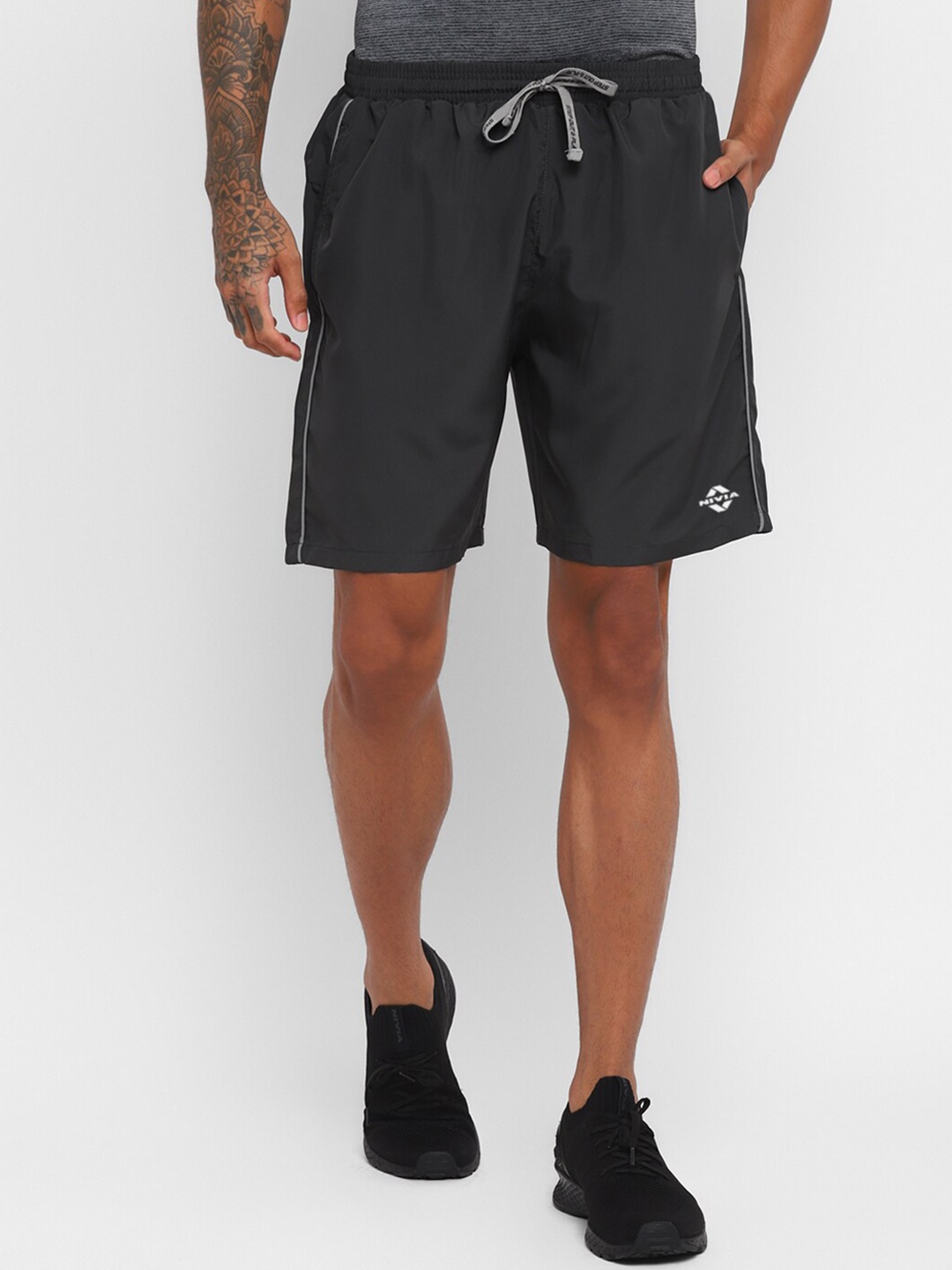 

NIVIA Men High-Rise Outdoor Shorts, Grey