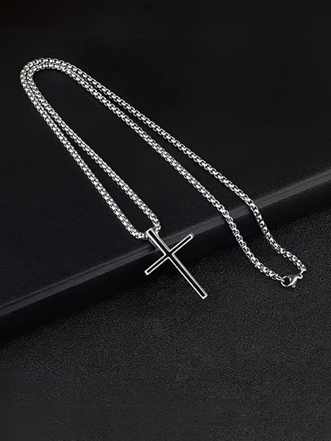 

KRYSTALZ Unisex Silver-Plated Statement Necklace