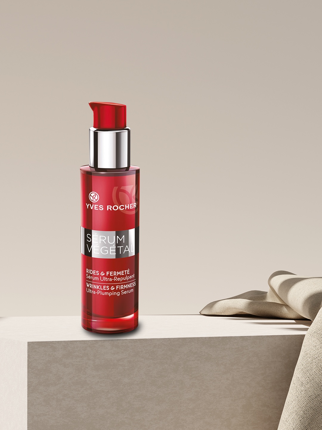 

YVES ROCHER Serum Vegetal Wrinkles & Firmness Ultra-Plumping Serum 30 ml, Red