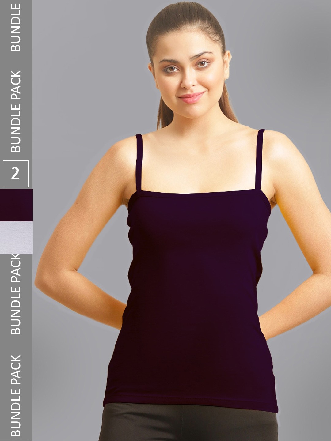 

FBAR Pack Of 2 Non-Padded Bio Wash Camisoles, White