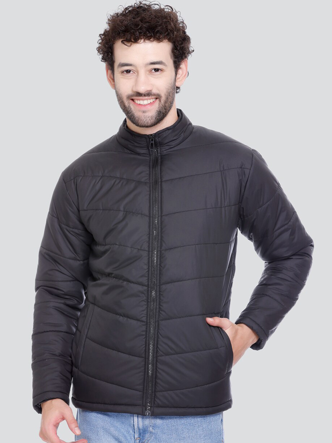 

SPORTIZM Men Lightweight Padded Jacket, Black