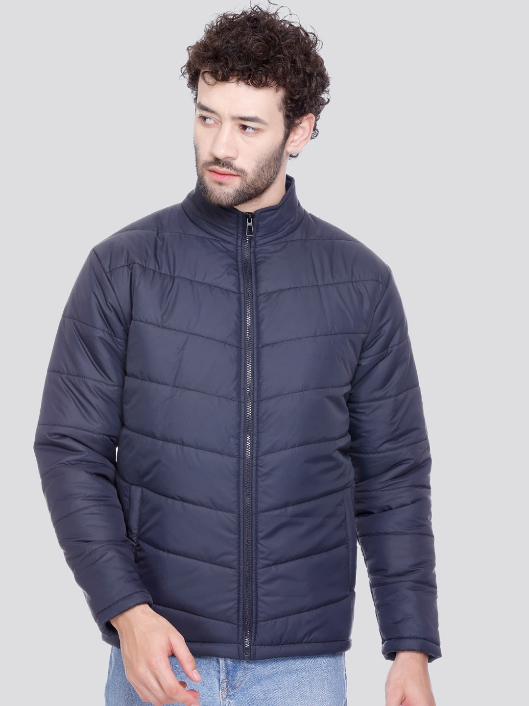 

SPORTIZM Men Lightweight Padded Jacket, Navy blue