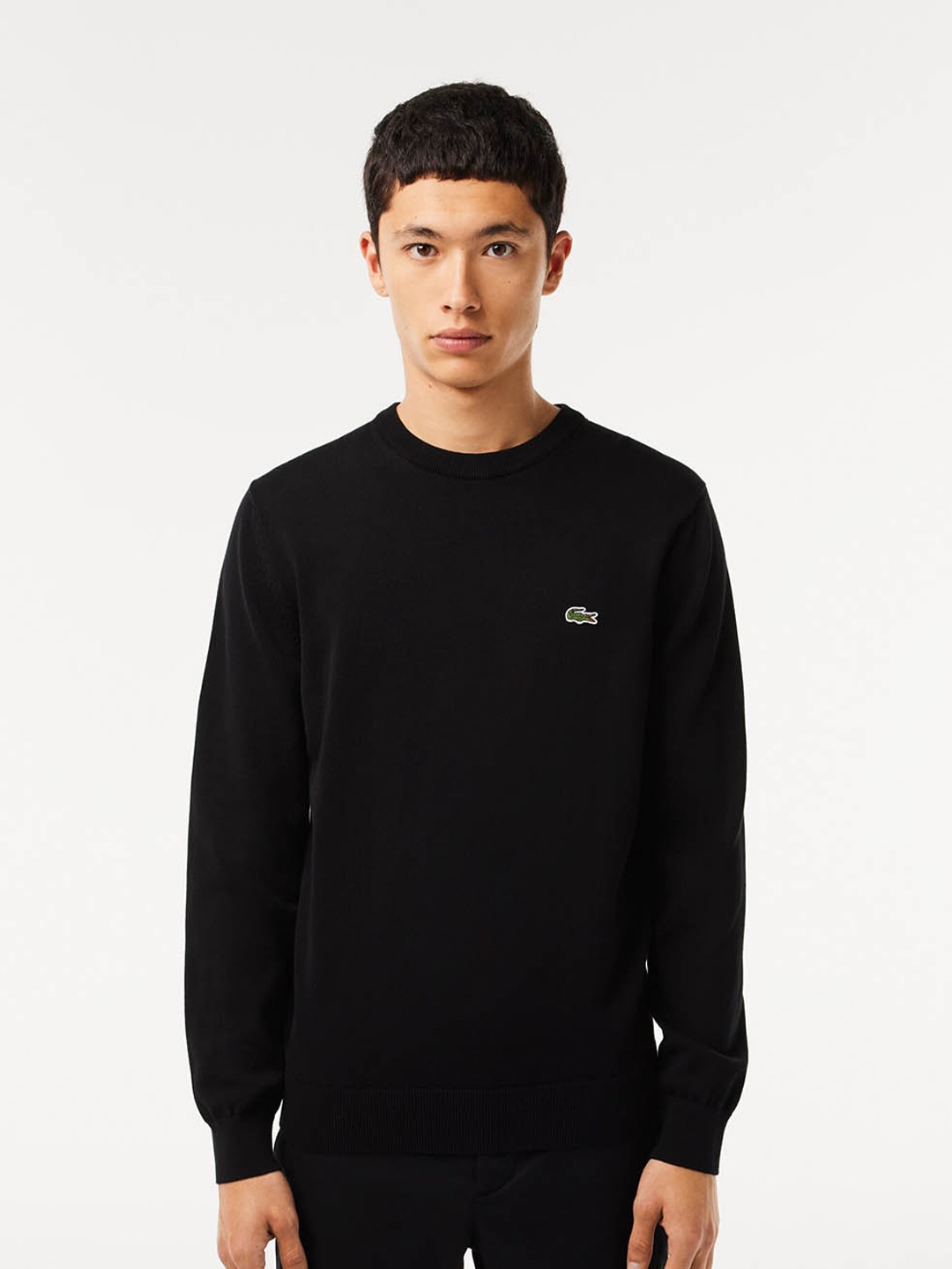 

Lacoste Crew Neck Pure Cotton Sweatshirt, Black