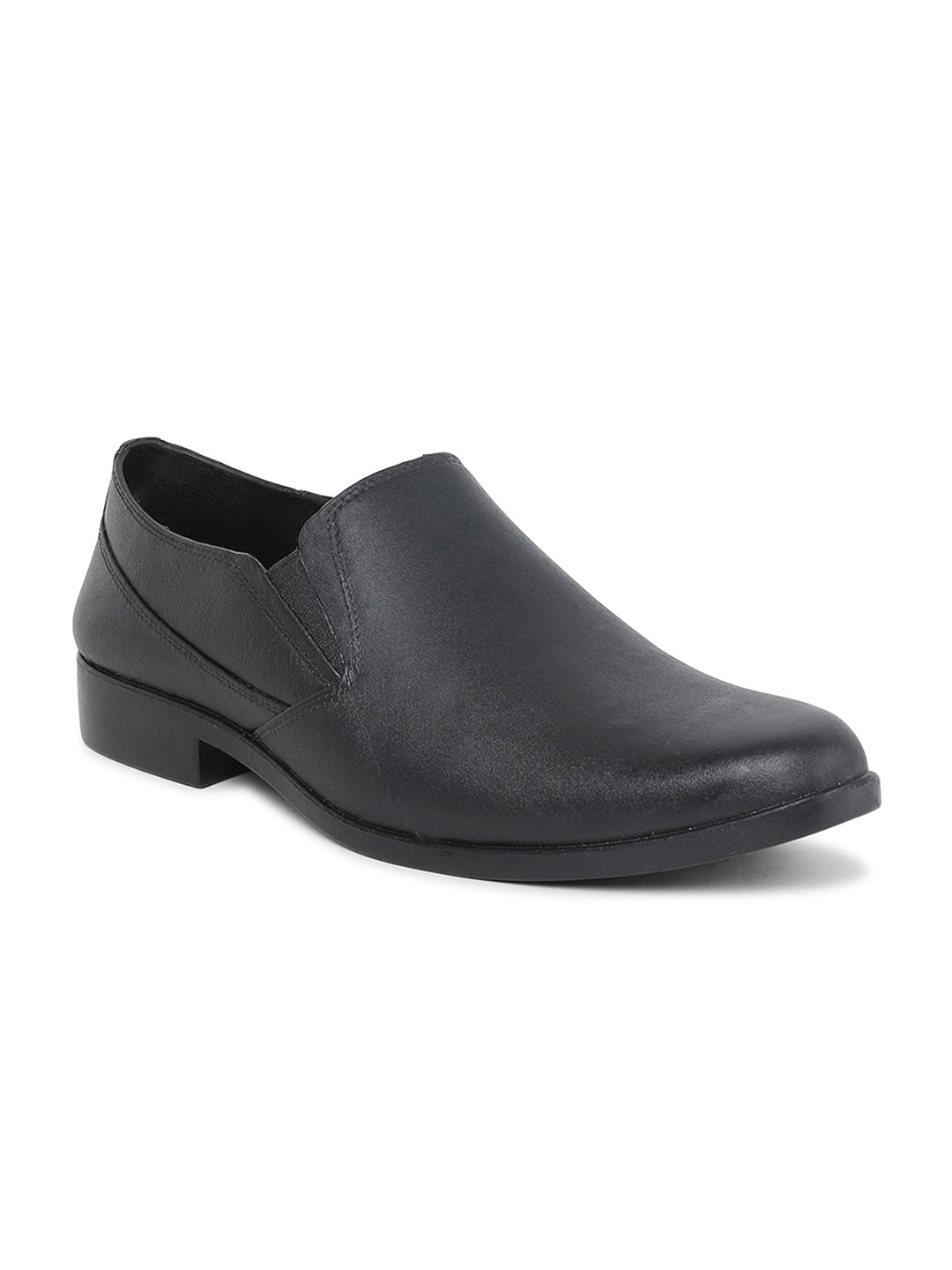 

Paragon Men Square Toe Formal Slip-On Shoes, Black