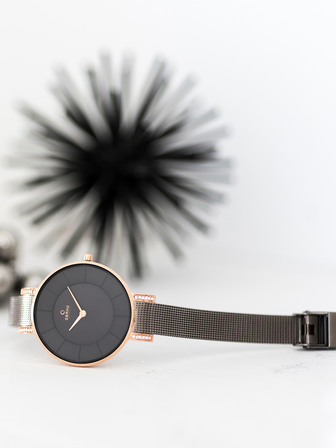 

Obaku Women Grey Analogue Watch V158LEVJMJ