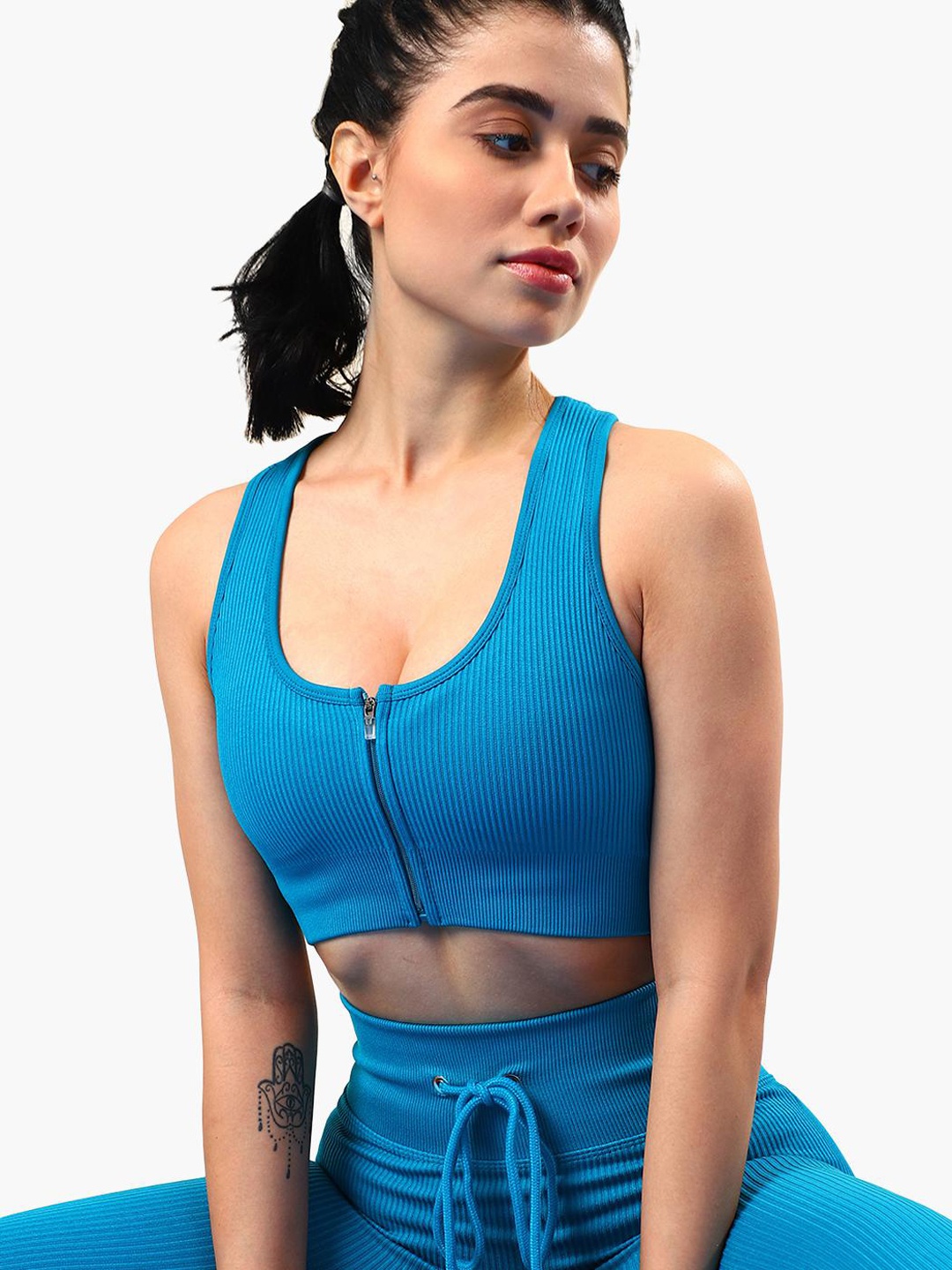 

Virgio Round Neck High-Rise Sports Tracksuit, Blue