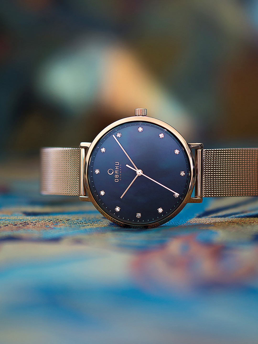 

Obaku Women Blue Analogue Watch V186LXVLMV