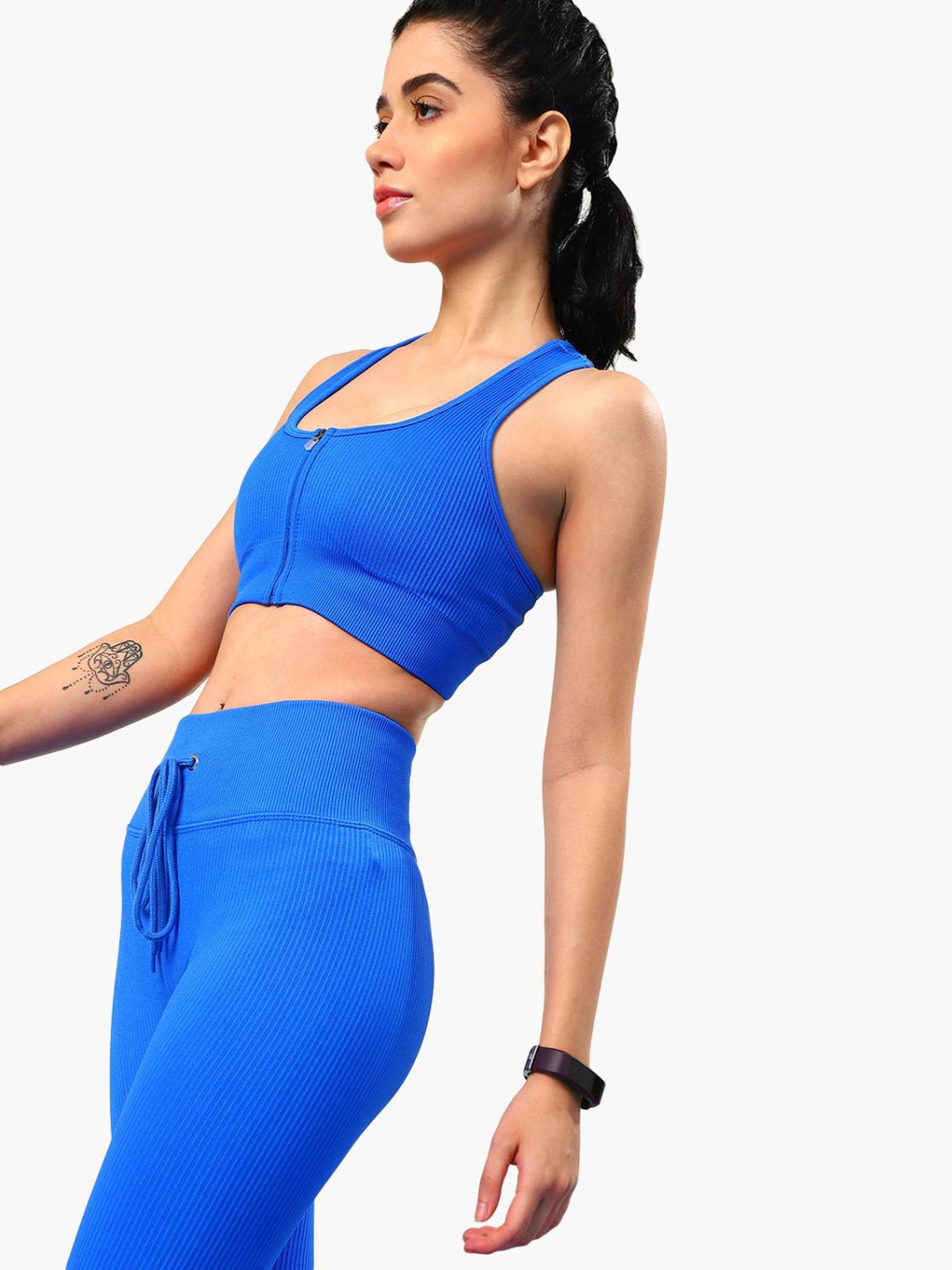 

Virgio Round Neck High-Rise Sports Tracksuit, Blue