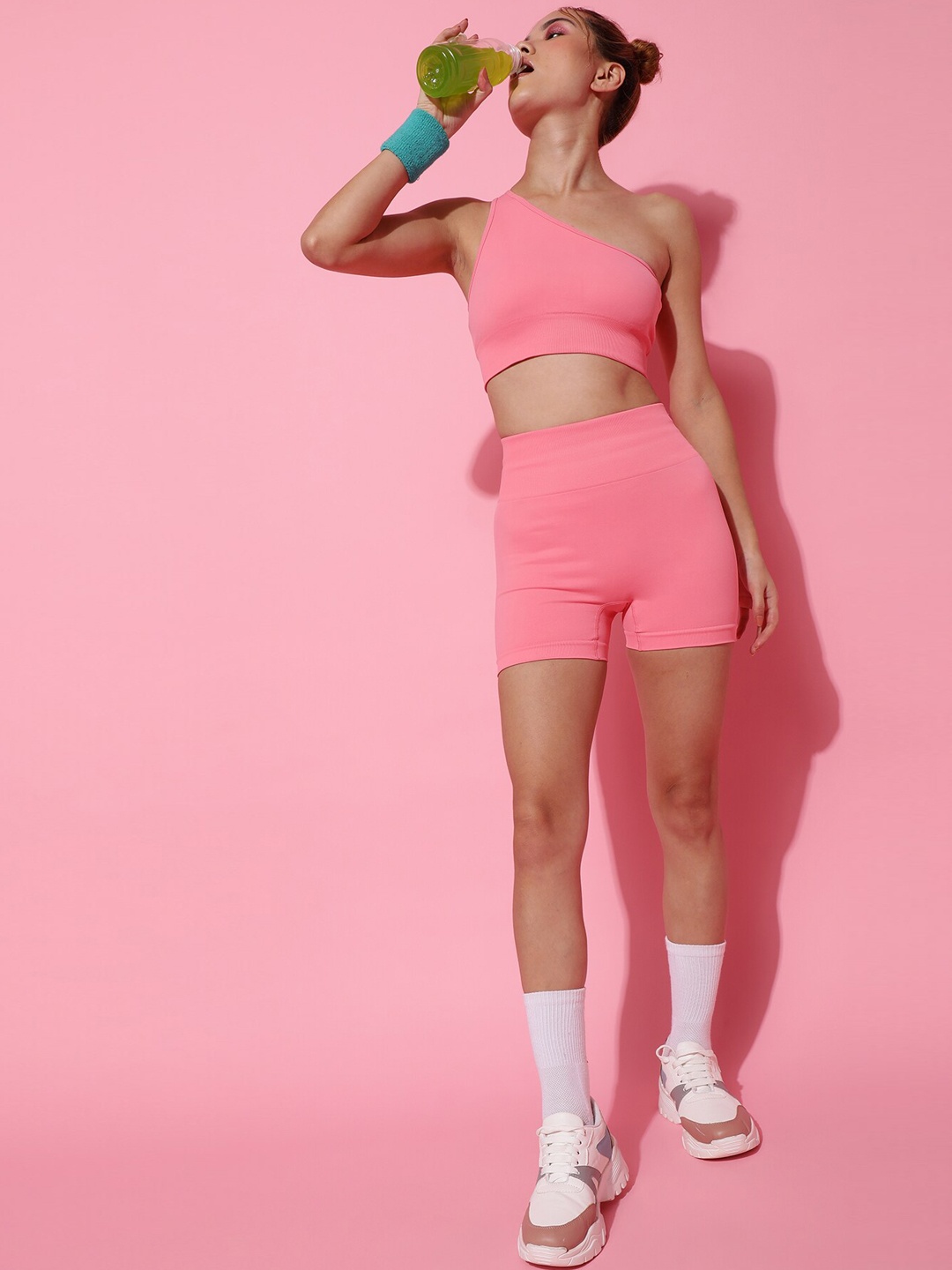 

Virgio One Shoulder Tracksuit, Pink