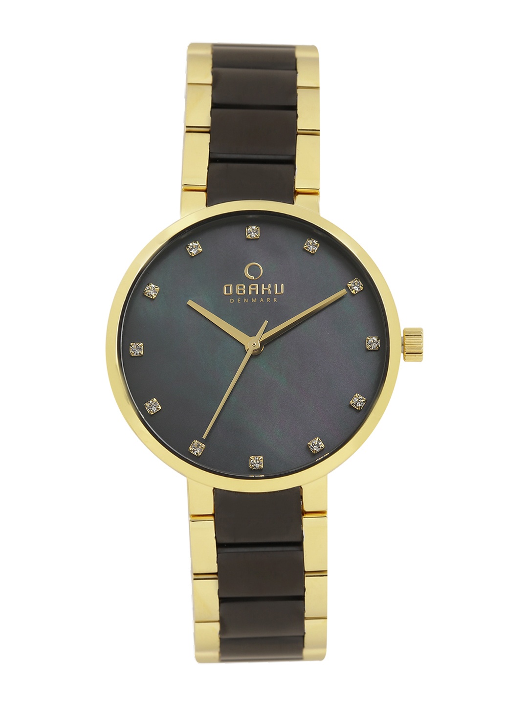 Obaku Women Pearly Black Analogue Watch V189LXGBSB