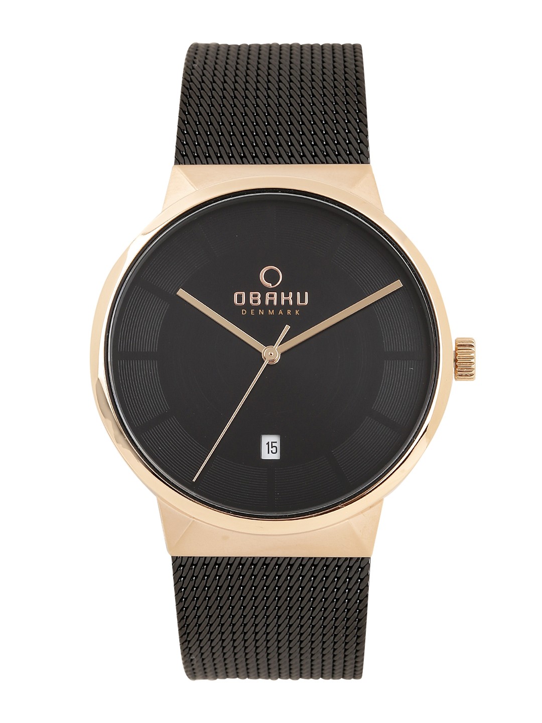 

Obaku Men Black Analogue Watch V200GDVBMB