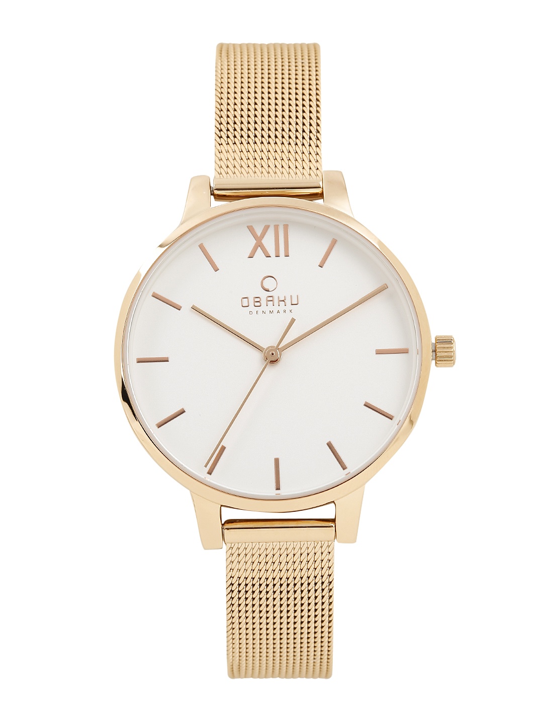 

Obaku Women White Analogue Watch V209LXVIMV