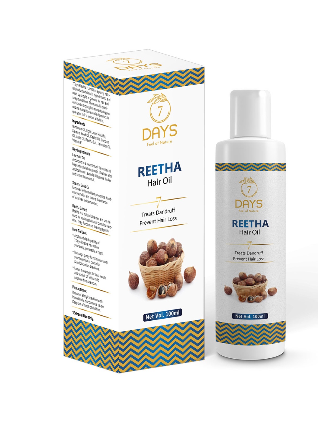 

Feel Of Nature Reetha Hair Oil - 100 ml, Na