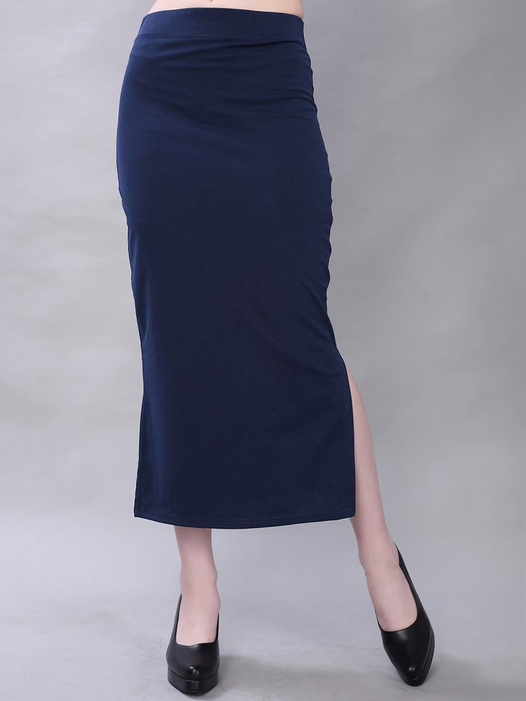 

KALINI High-Rise Cotton Saree Shapewear, Navy blue