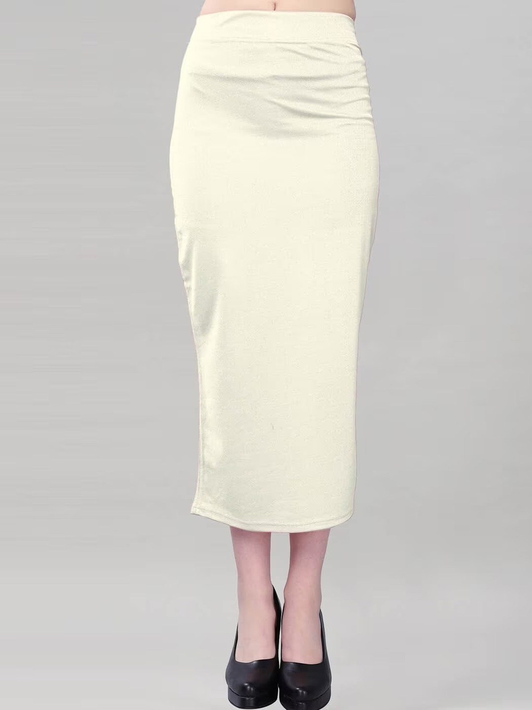 

KALINI High Rise Cotton Saree Shapewear, Cream