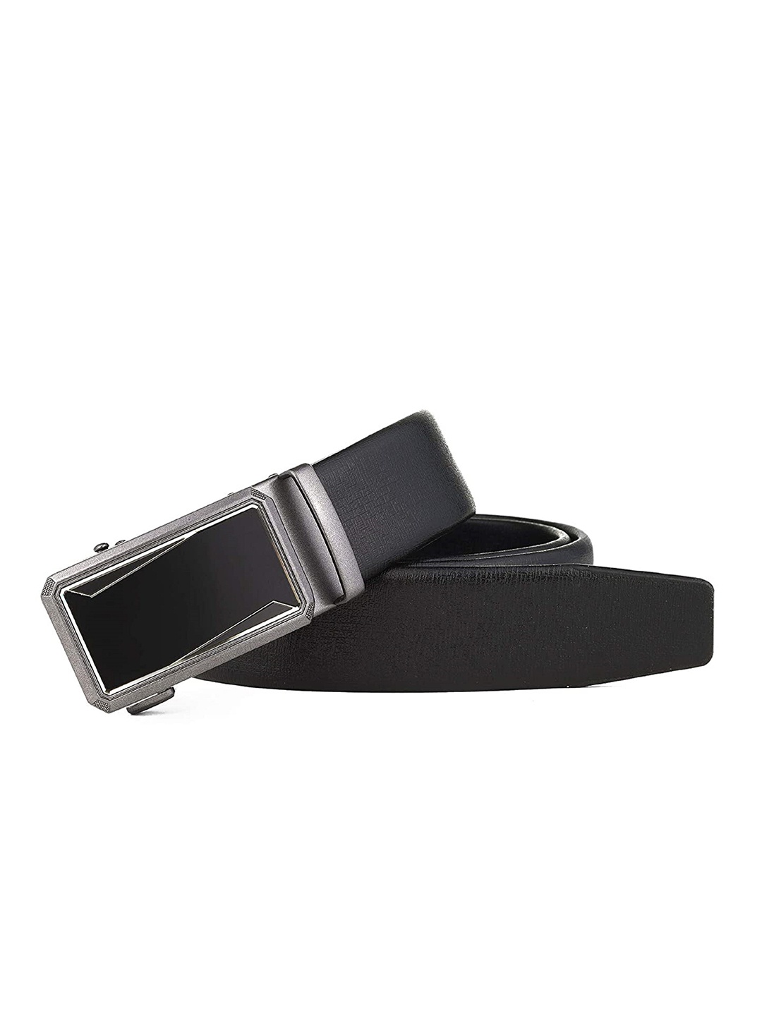 

Zacharias Men Belt With Slider Buckle, Black