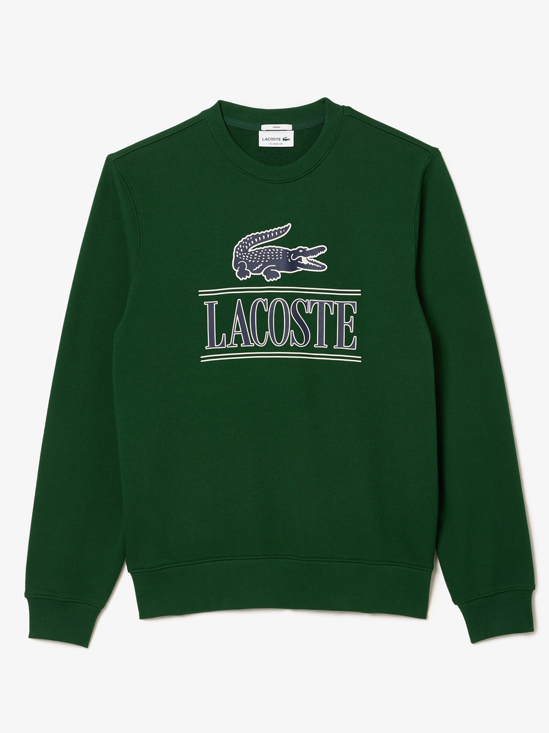 

Lacoste Graphic Printed Pure Cotton Sweatshirt, Green