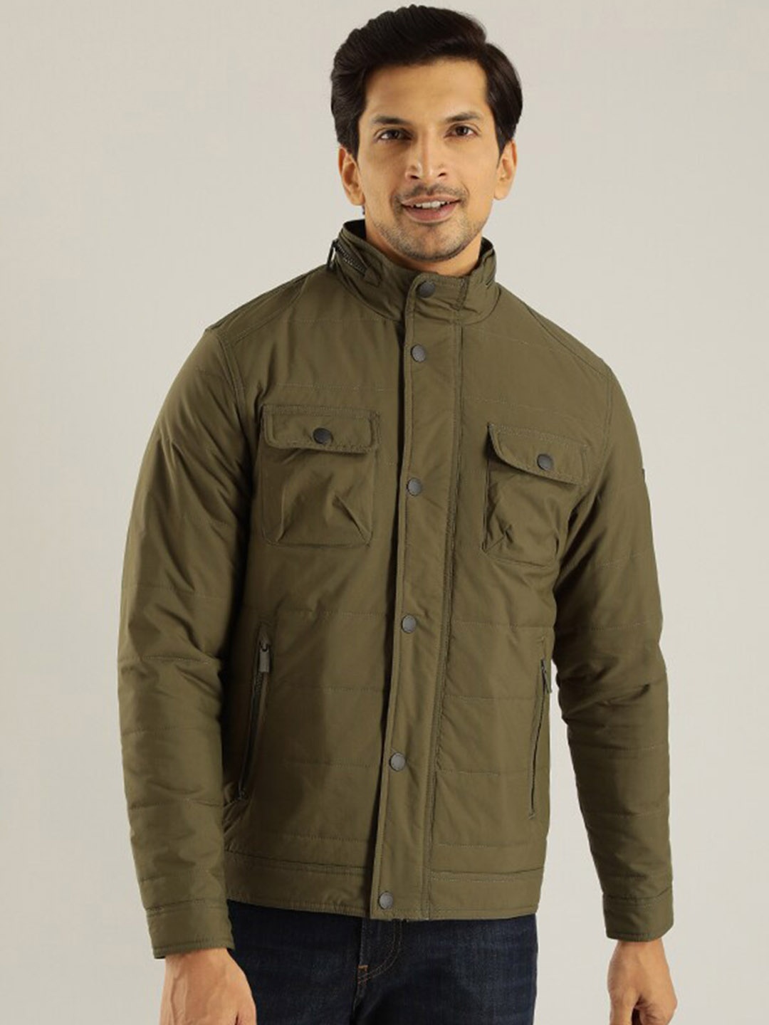 

Indian Terrain Lightweight Puffer Jacket, Olive