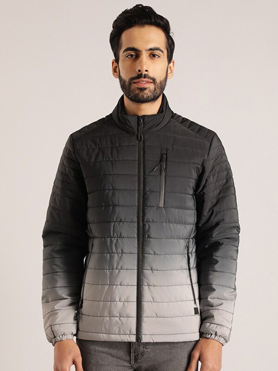 

Indian Terrain Ombre Lightweight Padded Jacket, Black
