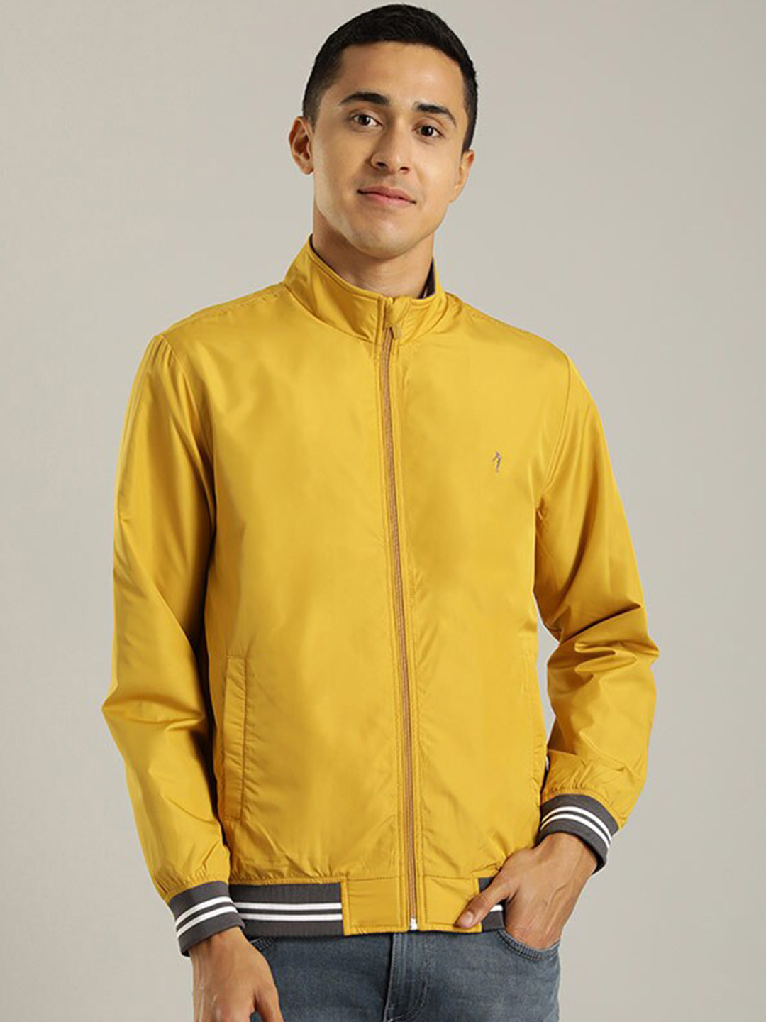 

Indian Terrain Mock Collar Lightweight Tailored Jacket, Yellow