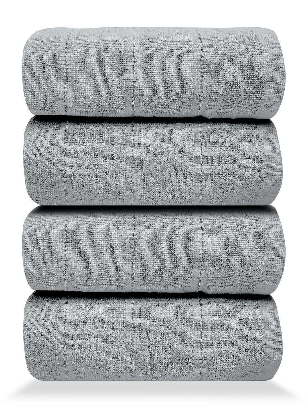 

LABHAM Grey 4 Pieces 250 GSM Pure Cotton Bath Towels